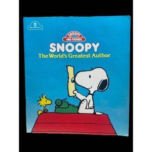 Vintage Snoopy & Friends "The Worlds Greatest Author" Book By Charles M. Schulz.